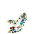 Dolce & Gabbana White Multicolor Majolica Bellucci Pumps 39.5