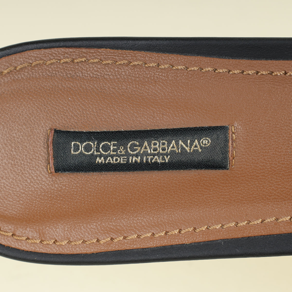 Dolce & Gabbana Black DG Logo Flat Sandals 39.5