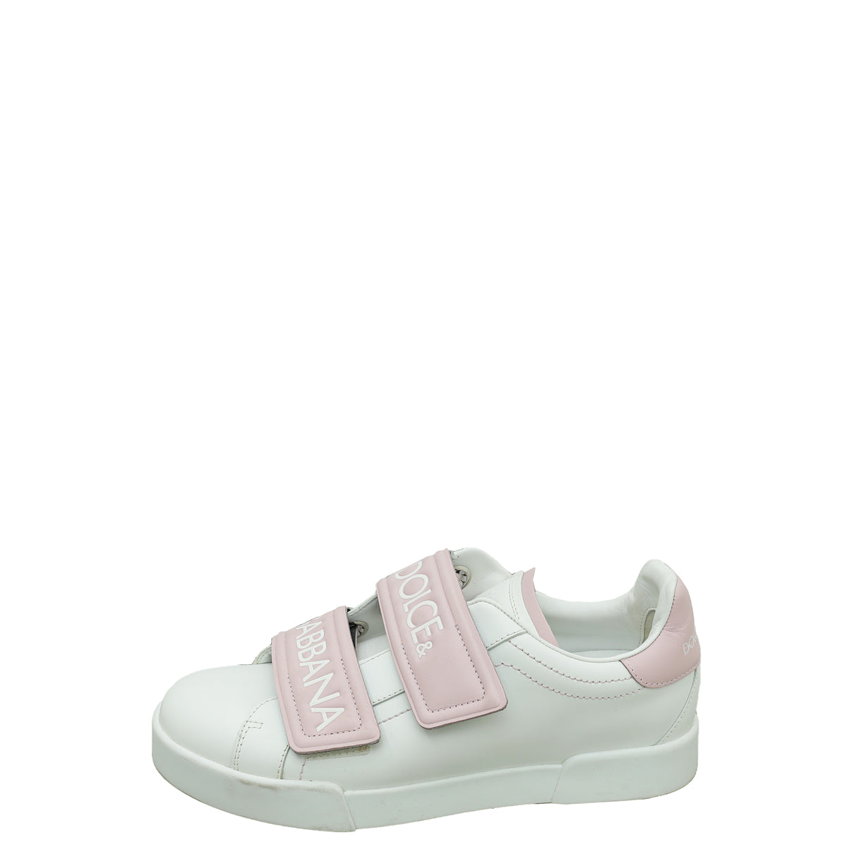 Dolce & Gabbana Bicolor Portofino Velcro Logo Sneakers 39