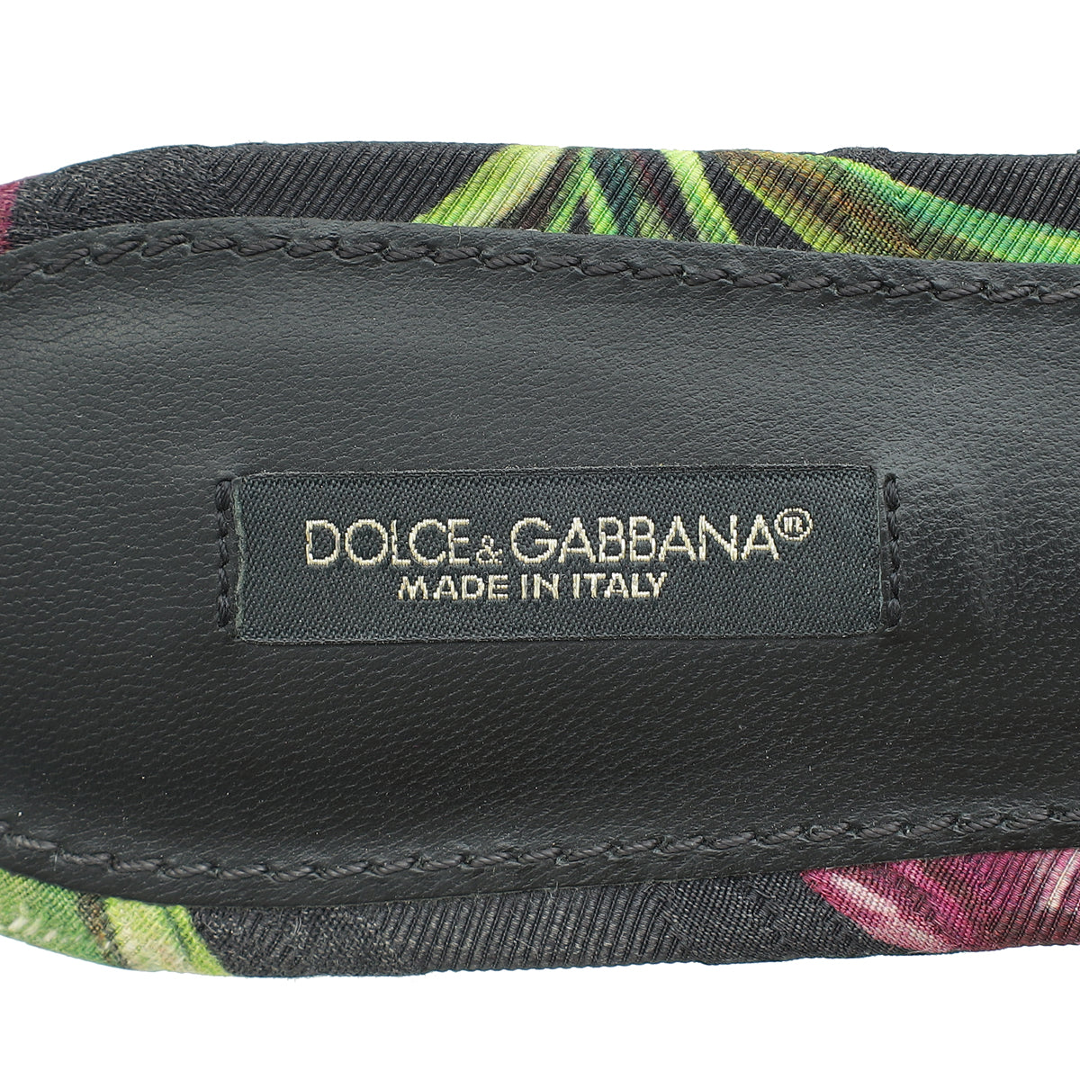 Dolce & Gabbana Multicolor Bellucci Embellished Flat Sandal 39Printed Canvas