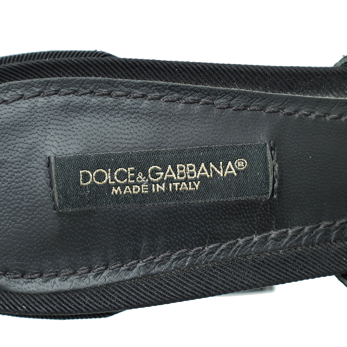 Dolce & Gabbana Black Mesh Baroque Logo Slip On Sandals 39