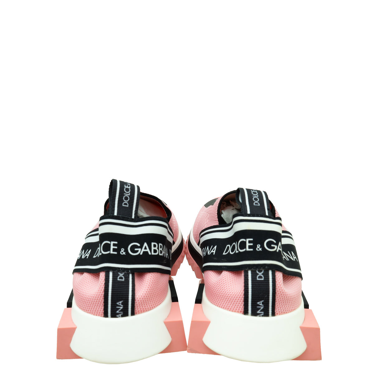 Dolce & Gabbana Pink Sorrento Mesh Sneaker 39