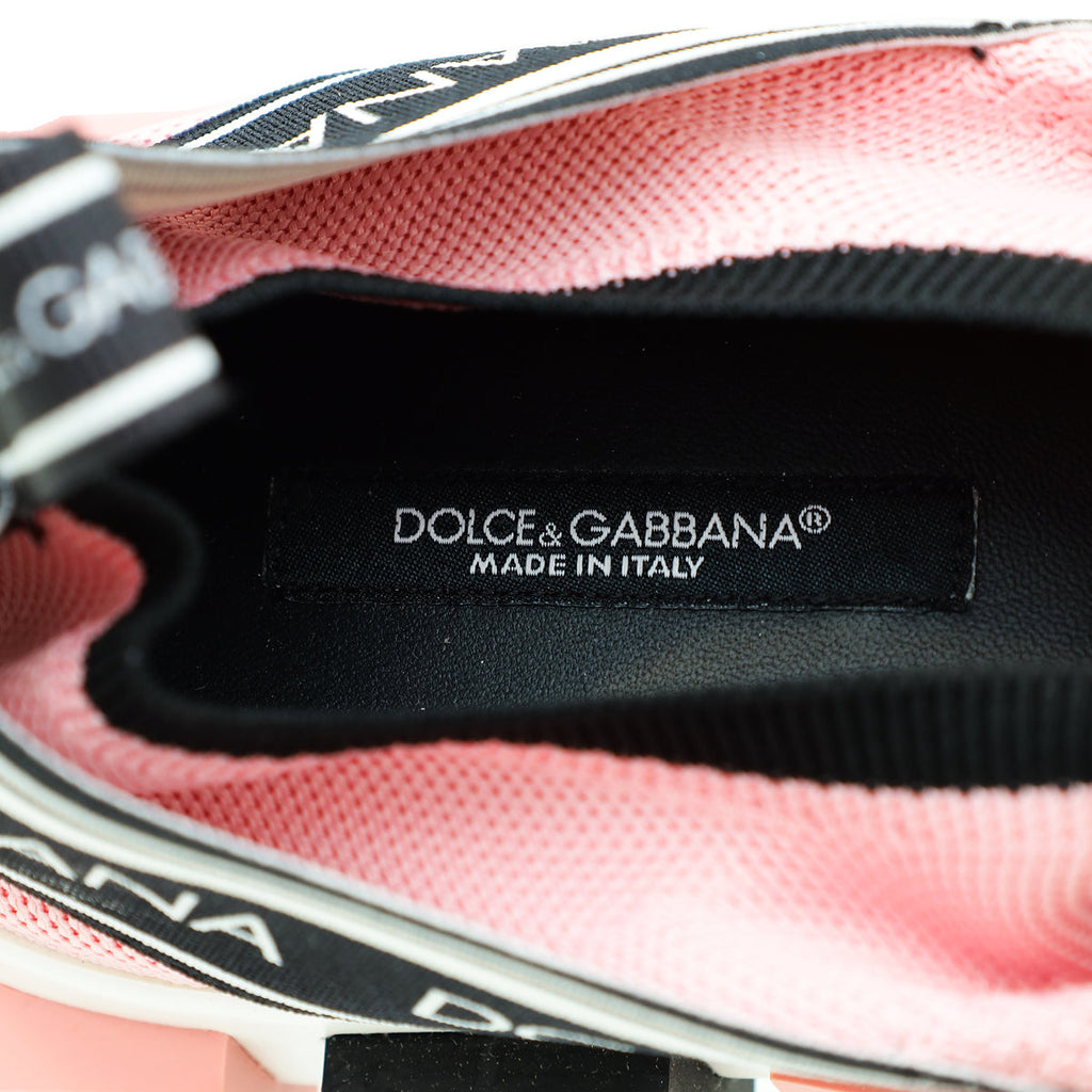 Dolce & Gabbana Pink Sorrento Mesh Sneaker 39