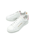 Dolce & Gabbana Bicolor Pearl-Detail Portofino Sneakers 40