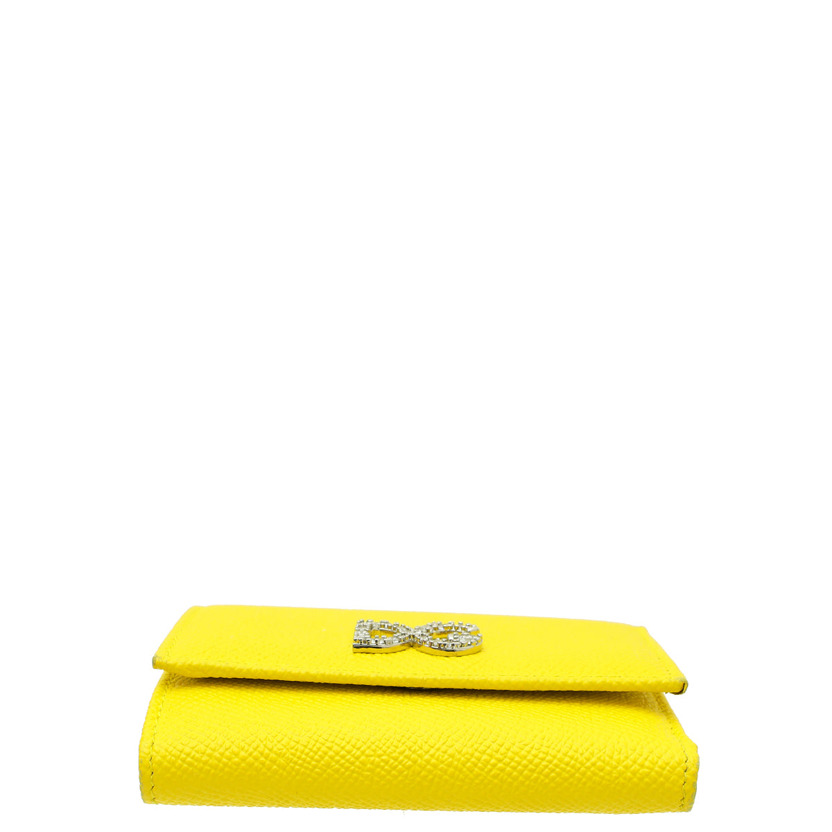 Dolce & Gabbana Yellow DG Crystal Trifold Wallet
