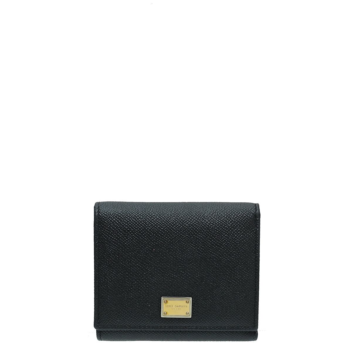 Dolce & Gabbana Black Sicily Compact Wallet