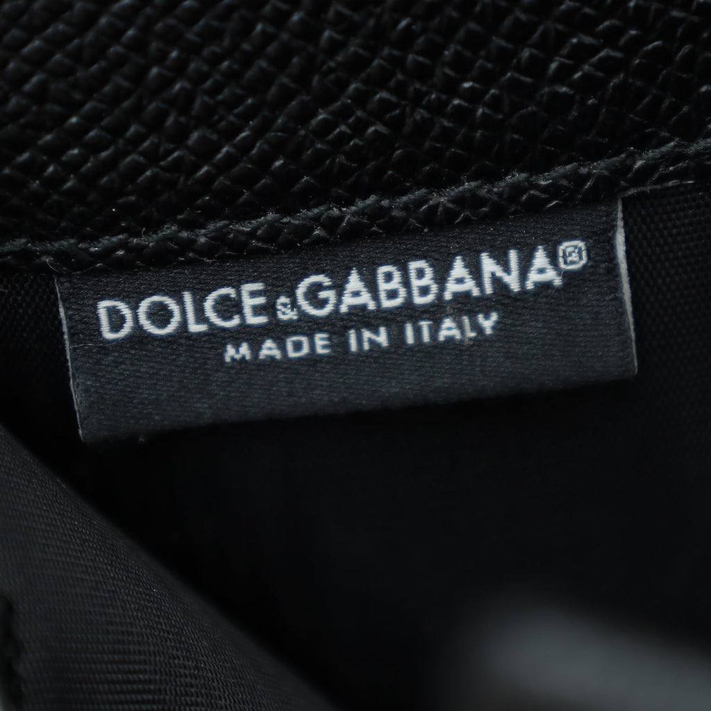 Dolce & Gabbana Black Sicily Compact Wallet