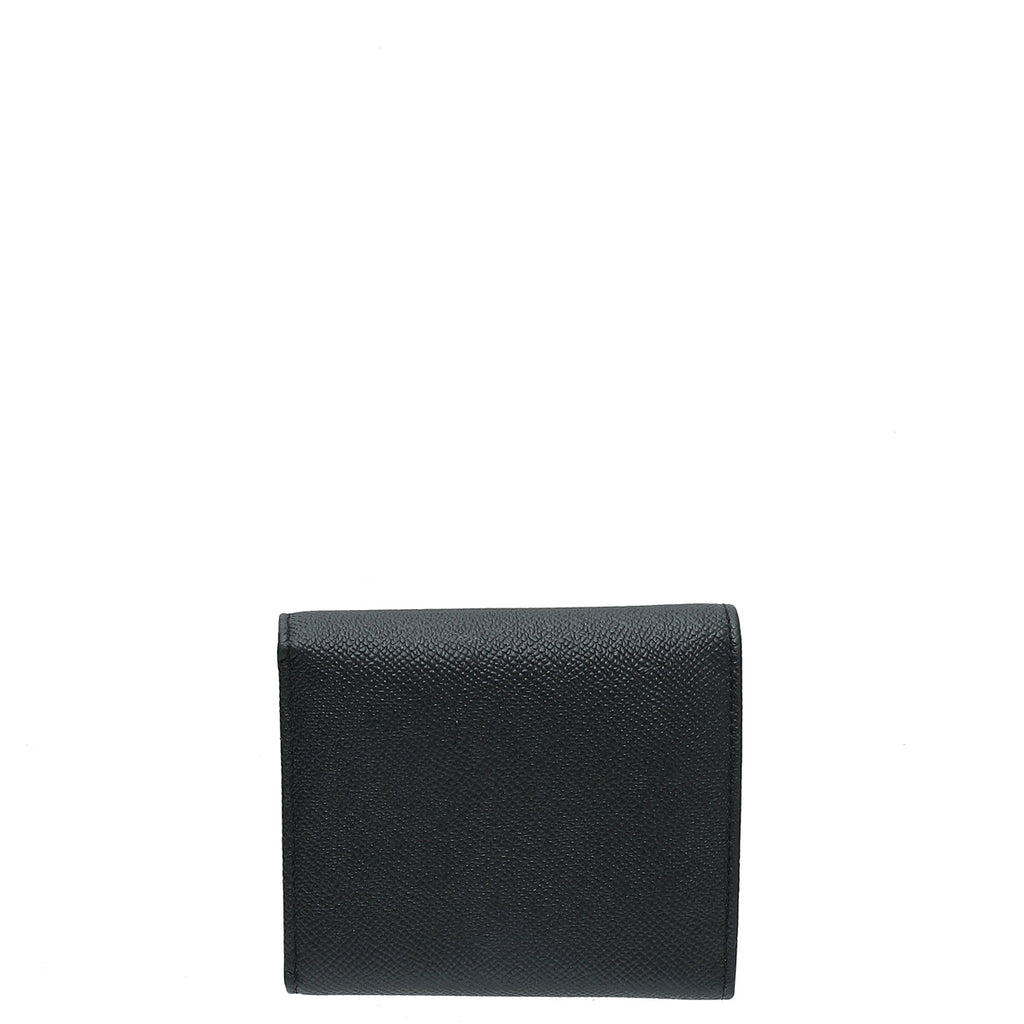 Dolce & Gabbana Black Sicily Compact Wallet