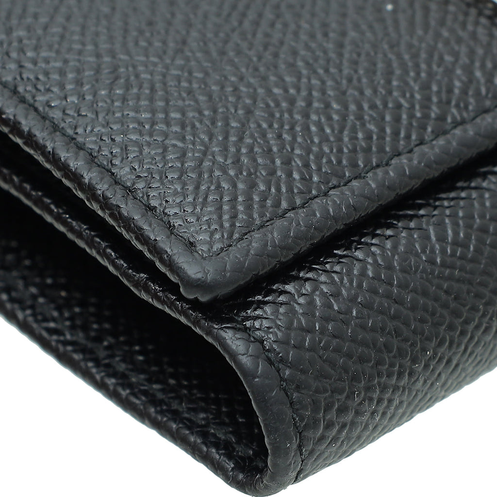 Dolce & Gabbana Black Sicily Compact Wallet