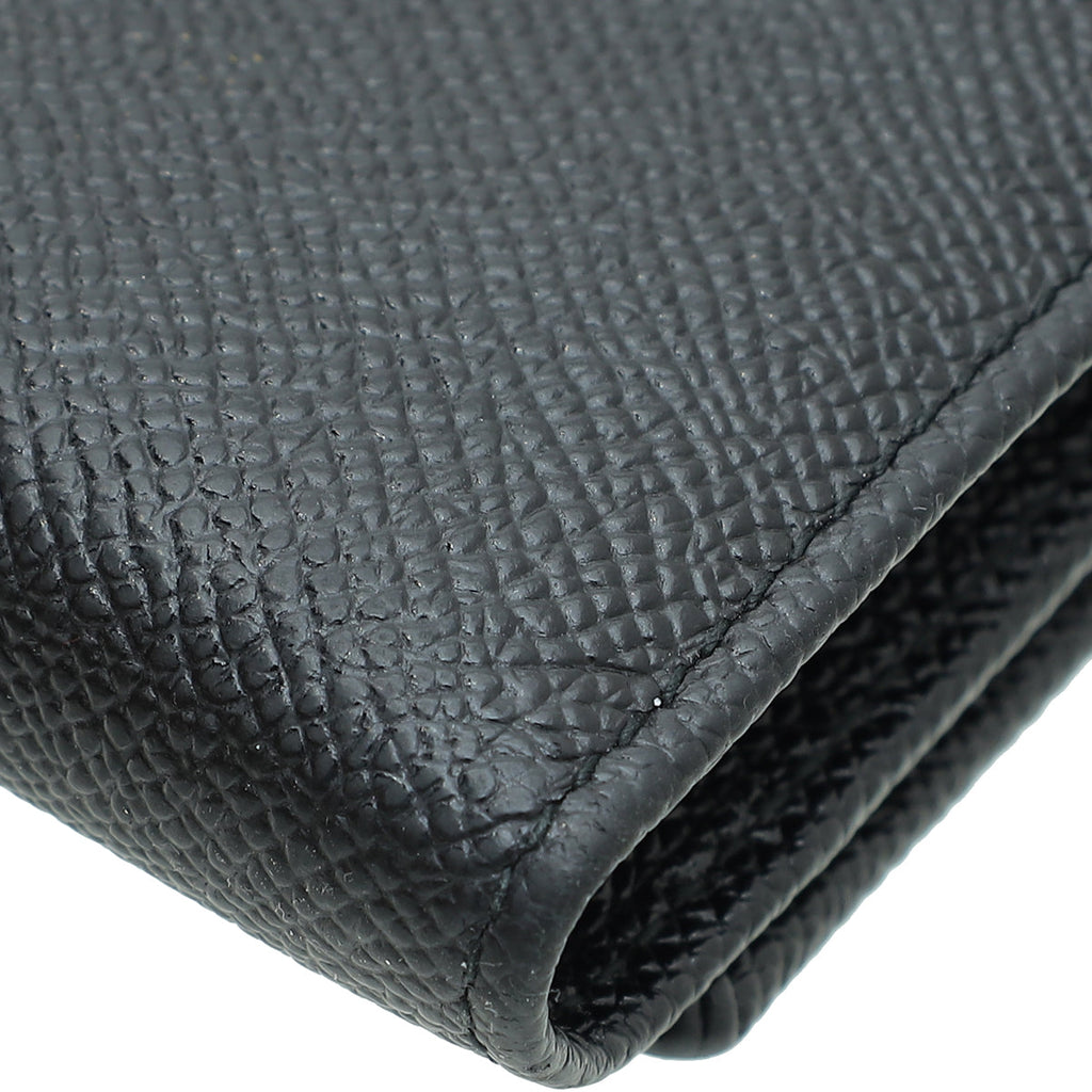 Dolce & Gabbana Black Sicily Compact Wallet