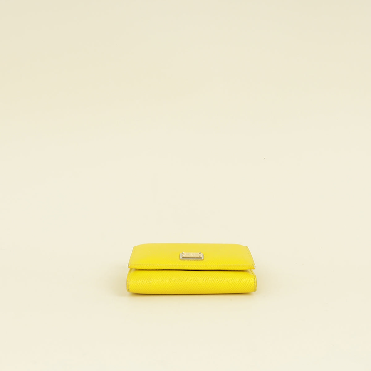 Dolce & Gabbana Yellow Trifold Small Wallet