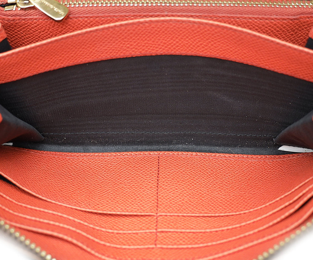 Dolce & Gabbana Caramel Zip Around Long Wallet