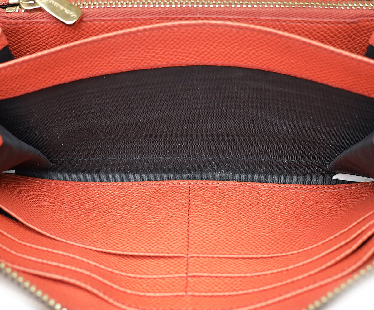 Dolce & Gabbana Caramel Zip Around Long Wallet