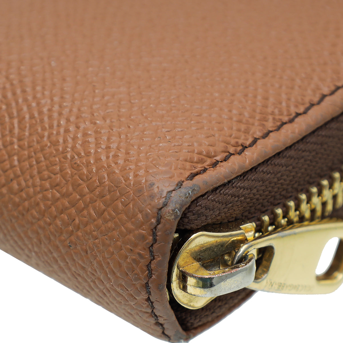 Dolce & Gabbana Caramel Zip Around Long Wallet