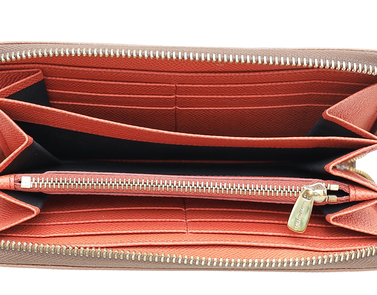 Dolce & Gabbana Caramel Zip Around Long Wallet