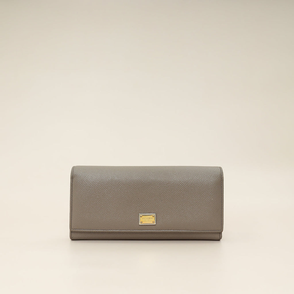 Dolce & Gabbana Grey Dauphine Continental Wallet