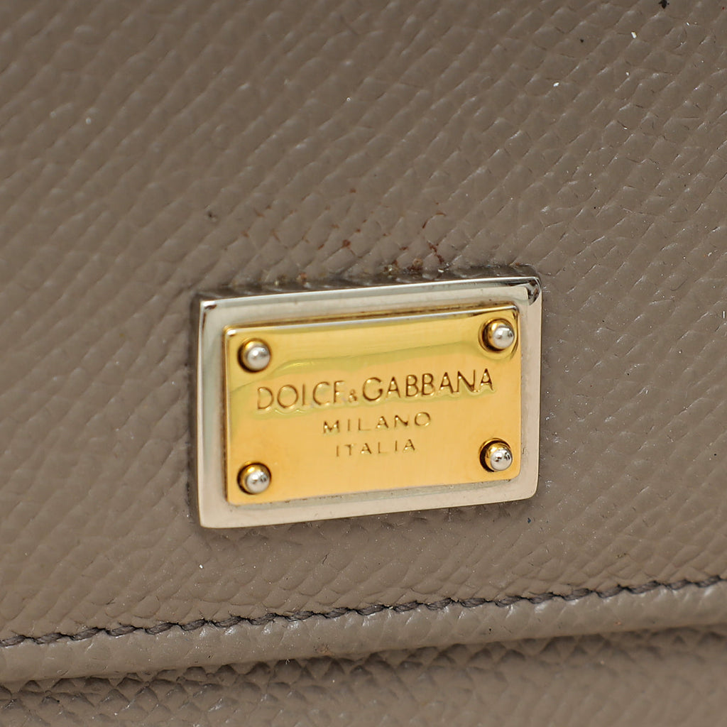 Dolce & Gabbana Grey Dauphine Continental Wallet