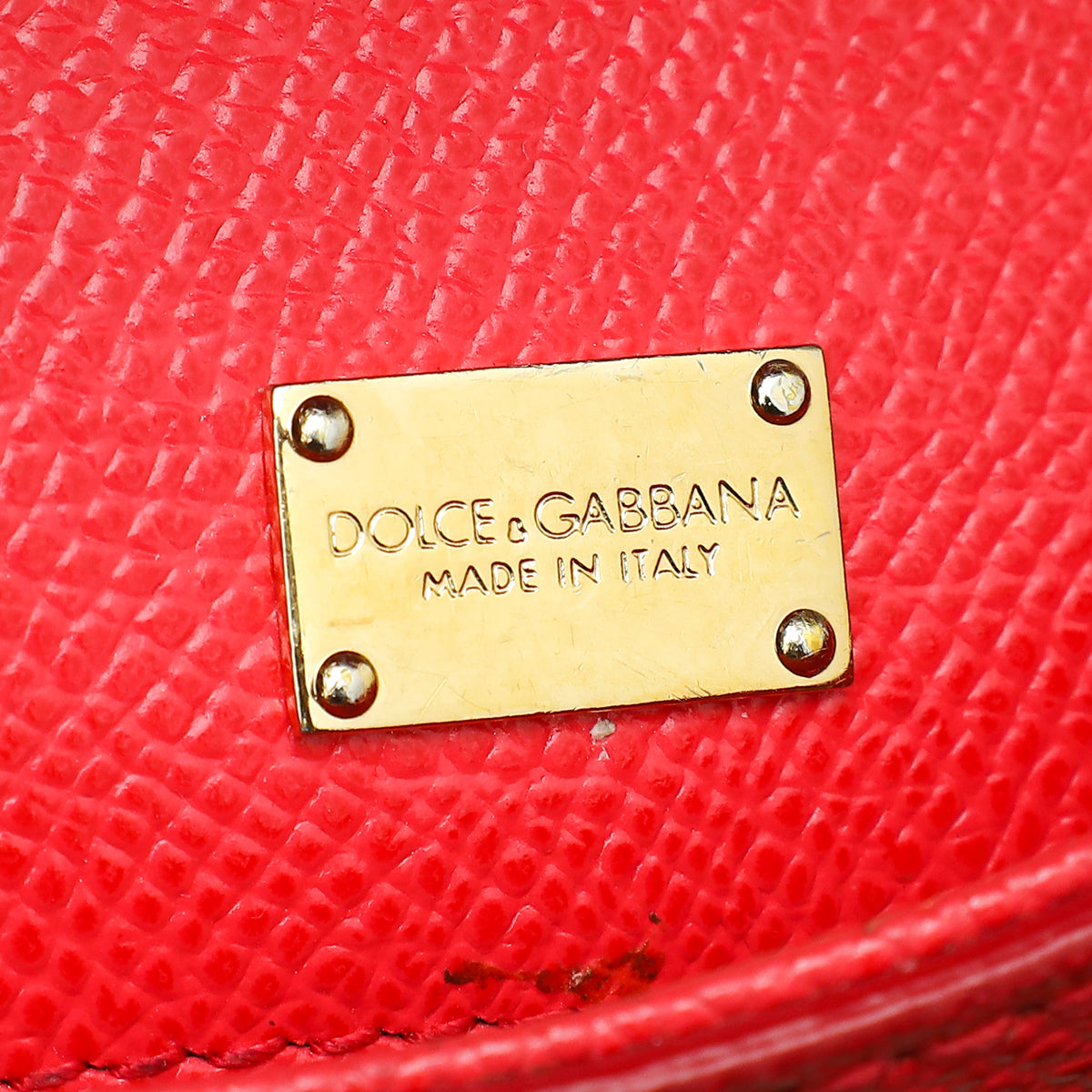 Dolce & Gabbana Red Dauphine Small Sicily Bag