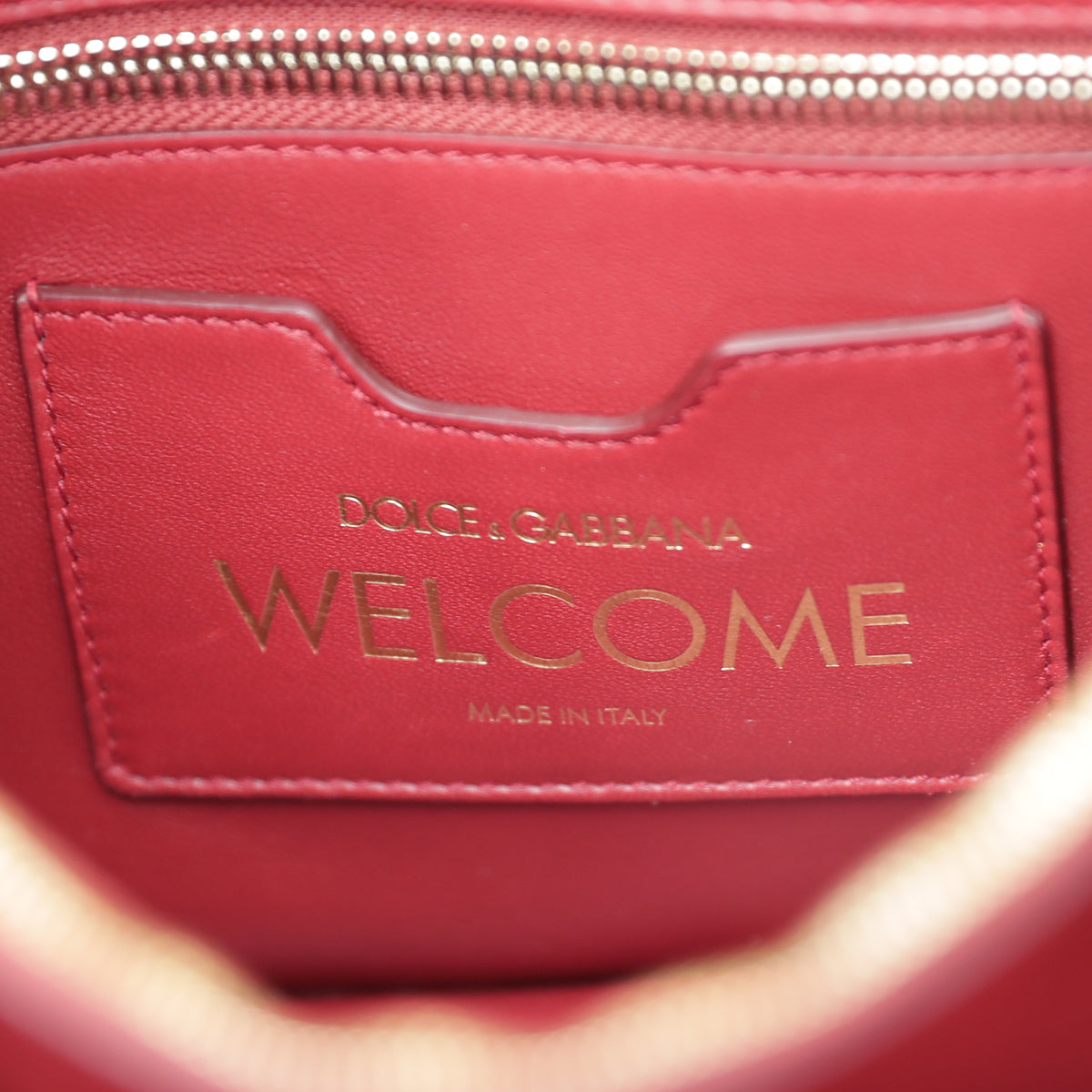 Dolce & Gabbana Bicolor Crochet Welcome Top Handle Bag