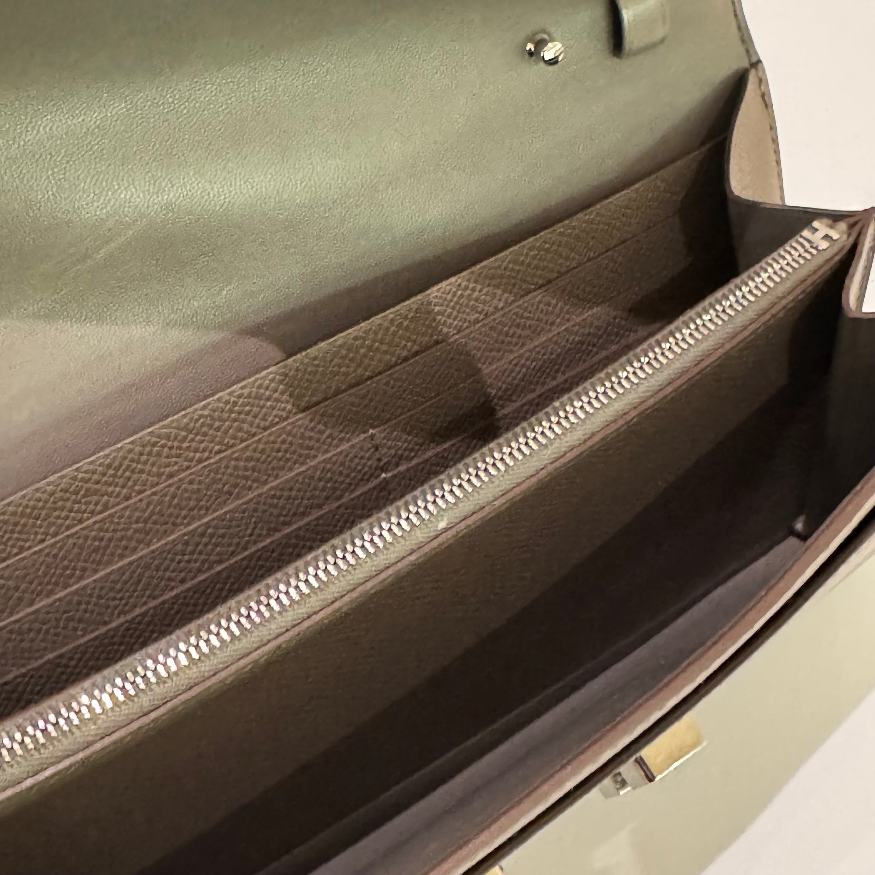 HERMES CONSTANCE TO GO (CTG) ELEPHANT GREY WITH SILVER HARDWARE Z STAMP