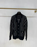 CHANEL 23P LOGO CASHMERE CARDIGAN