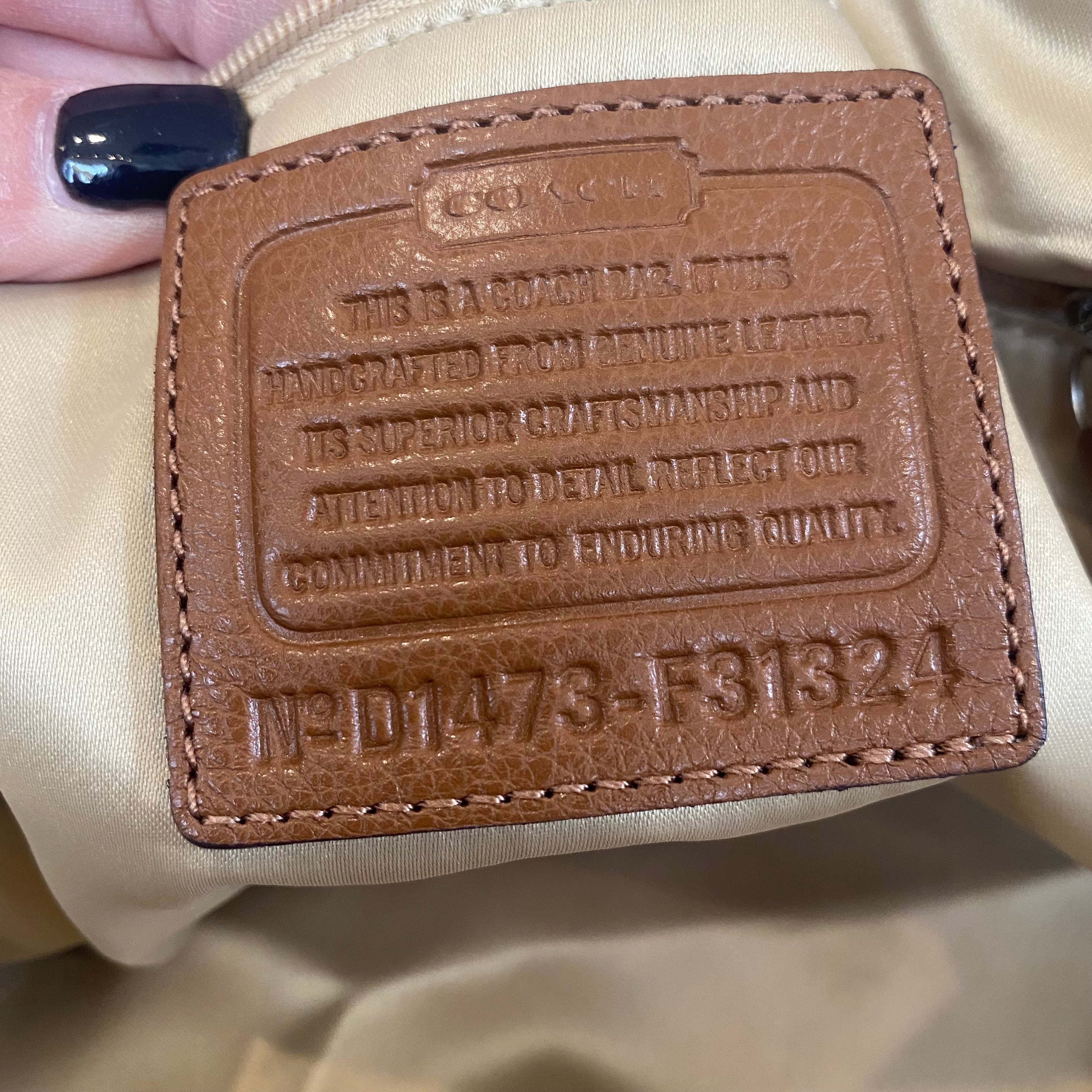 COACH Park Pebbled Calfskin Katheryn Triple Zip Satchel Tan/Brown Carryall Handbag 31324