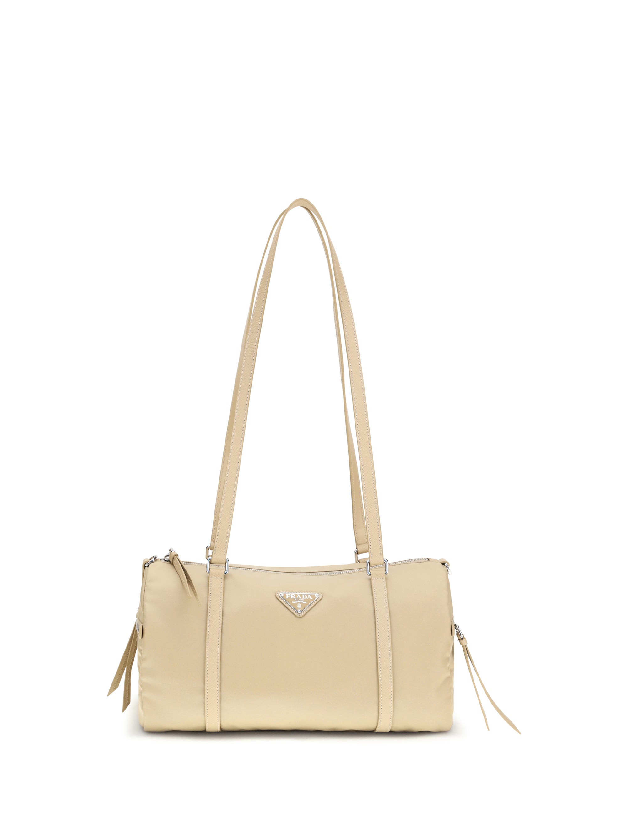 Prada Women Large Re-Nylon And Saffiano Shoulder Bag