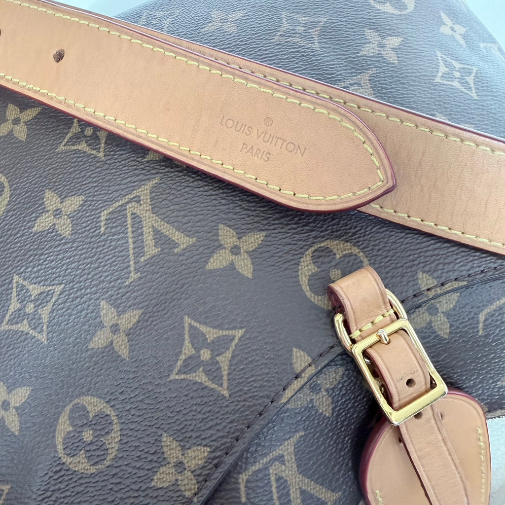 LOUIS VUITTON Monogram Odeon PM Natural Shoulder bag/Crossbody Handbag