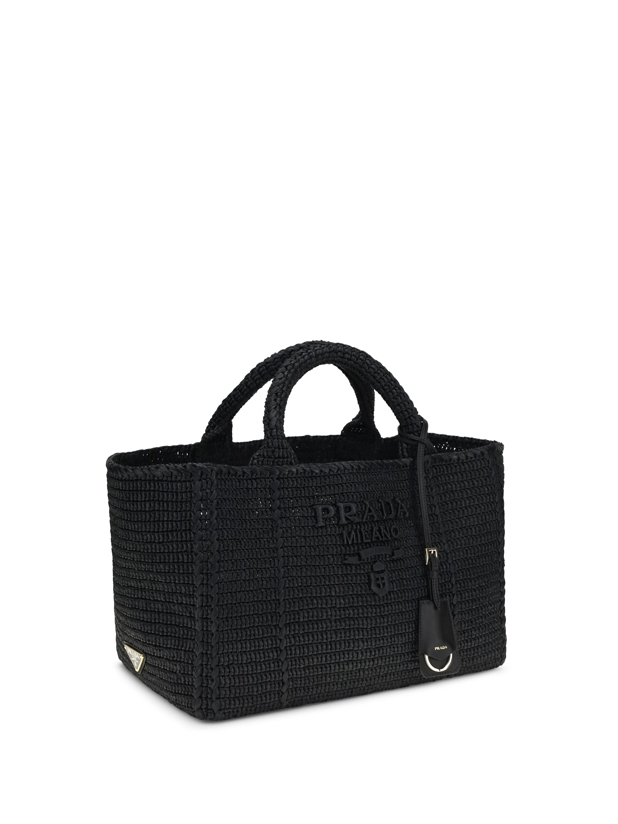 Prada Women Large Crochet Tote Bag
