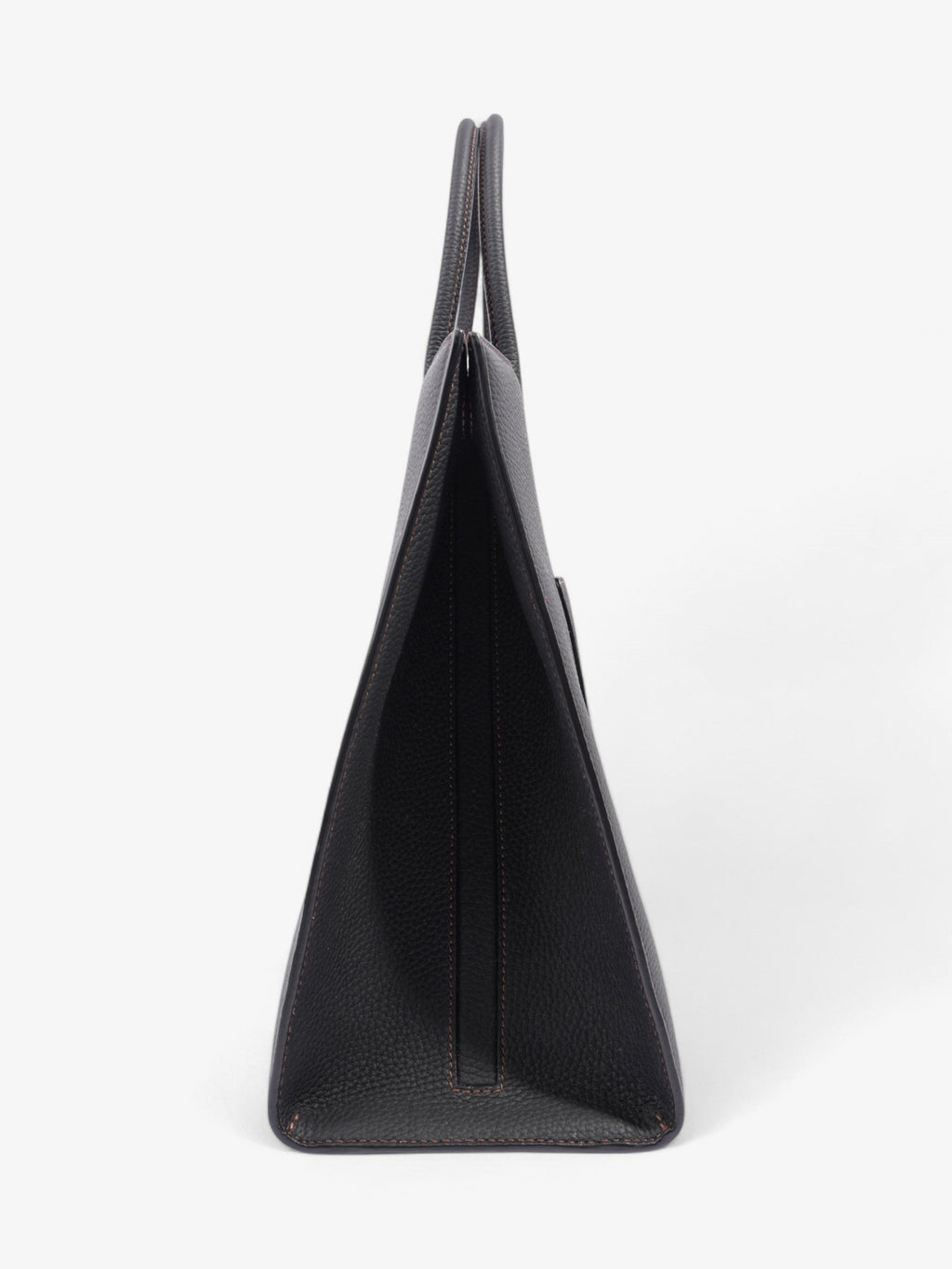 Burberry TB Tote Black Grained Leather Medium