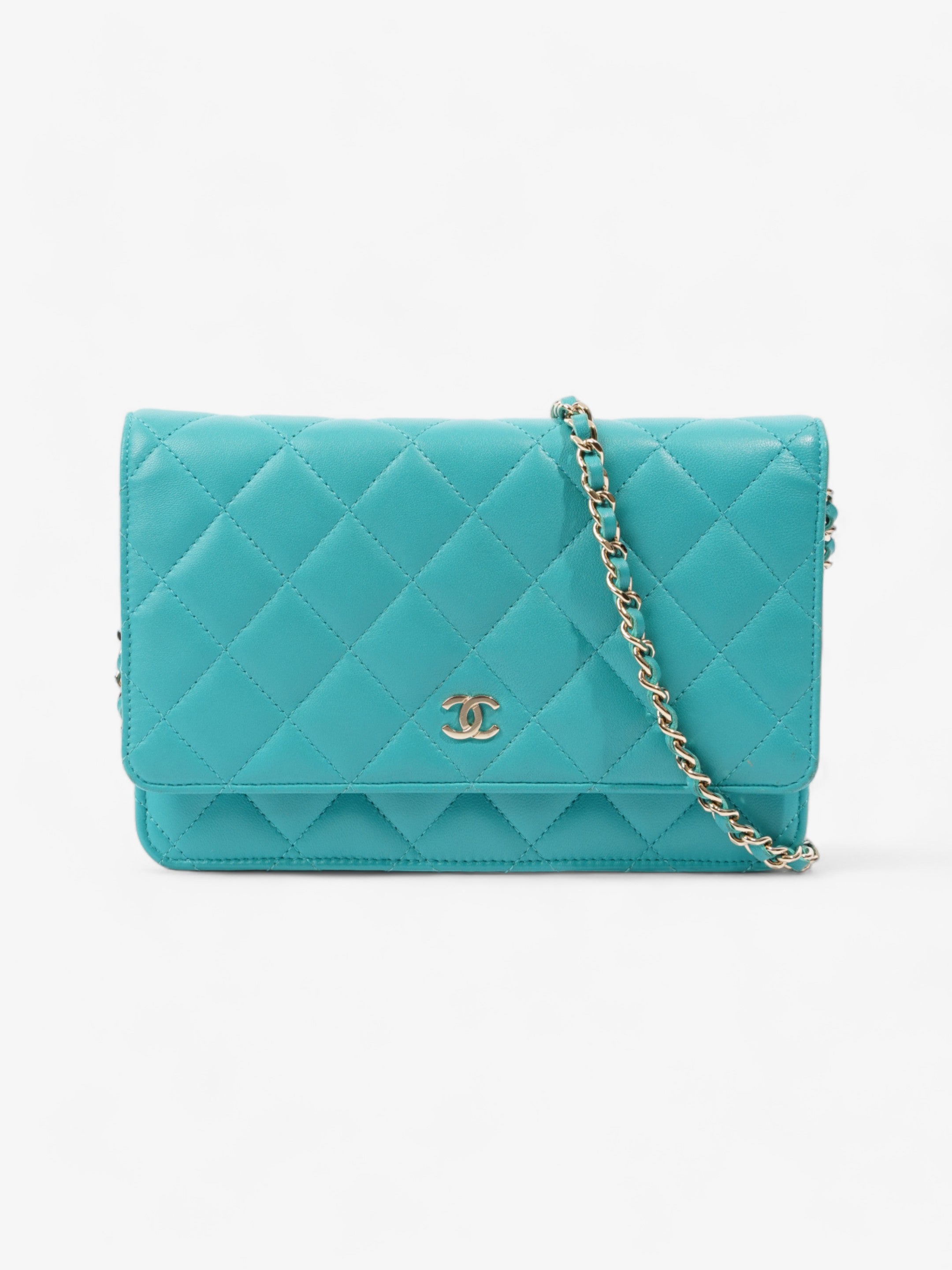 Chanel WOC Turquoise  Lambskin Leather