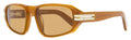 Zegna Lanyard Sunglasses EZ0262 45E Transparent Brown 58mm Transparent Brown