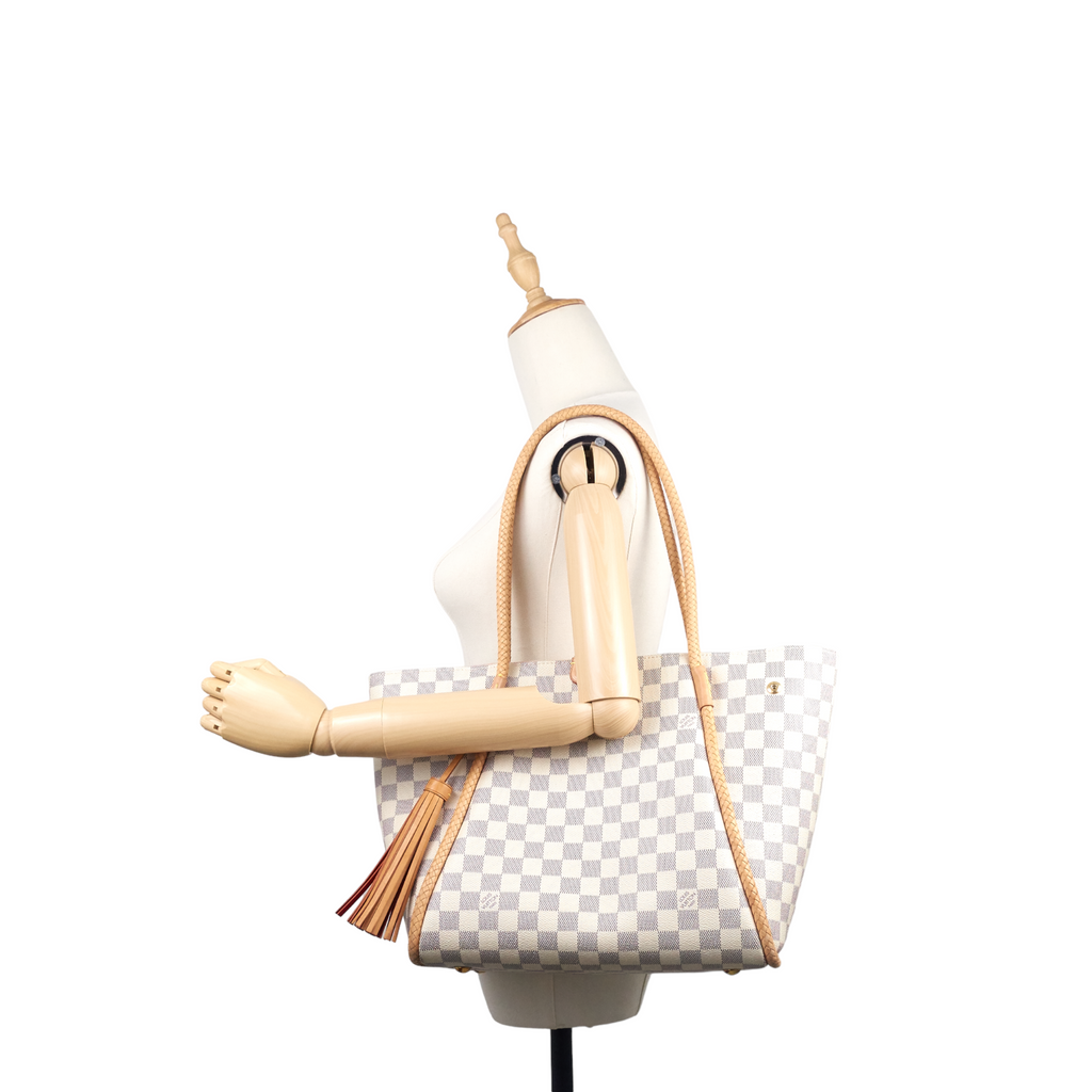 Louis Vuitto Propriano Damier Azur Canvas Tote Bag