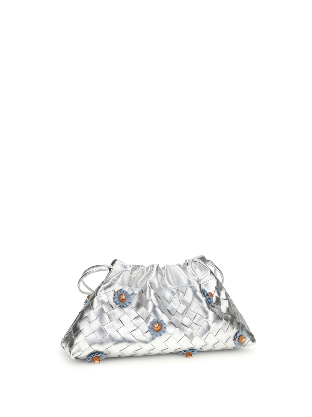 Bottega Veneta Women Dustbag Clutch Bag With Floral Appliqués