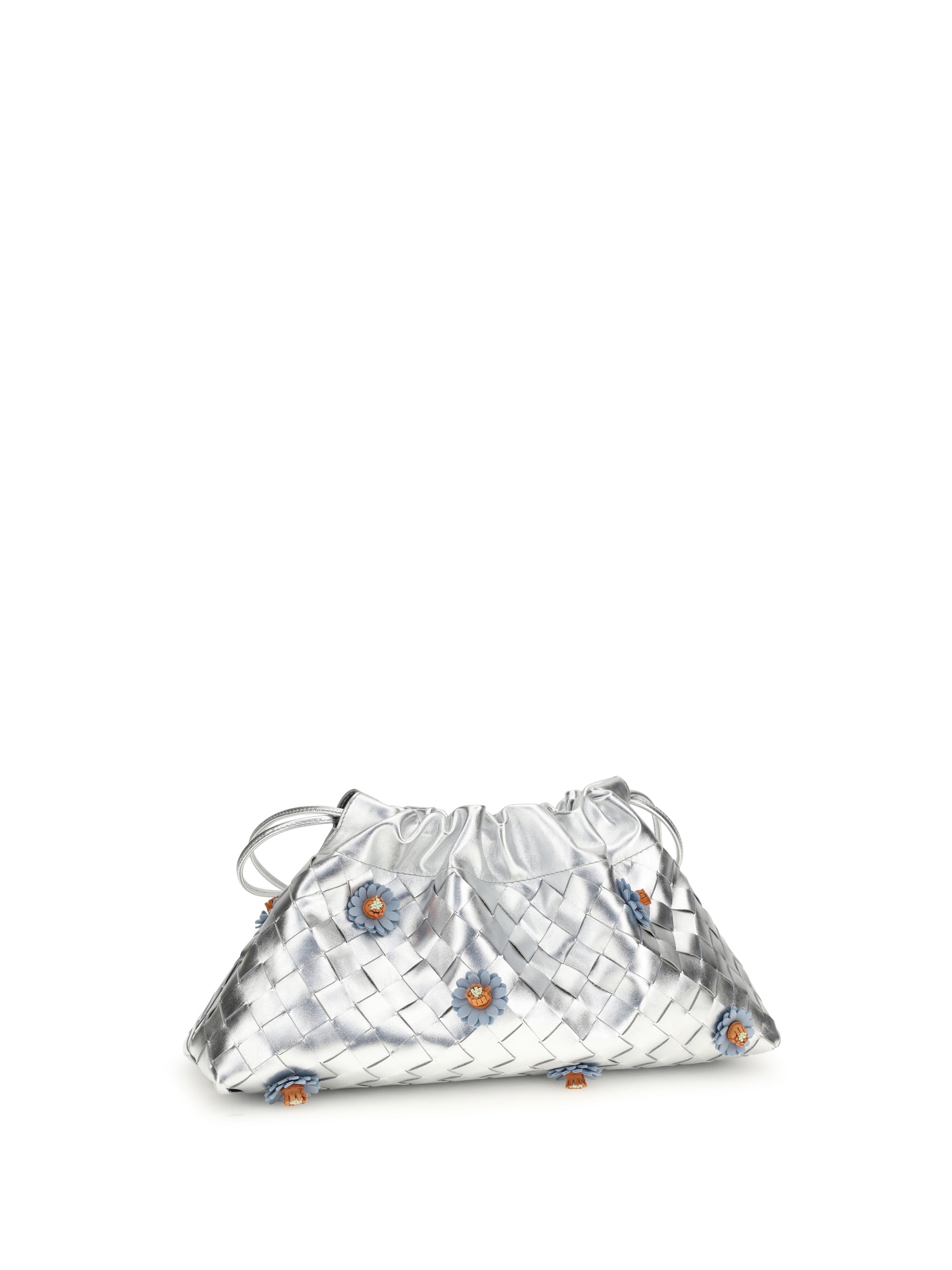 Bottega Veneta Women Dustbag Clutch Bag With Floral Appliqués
