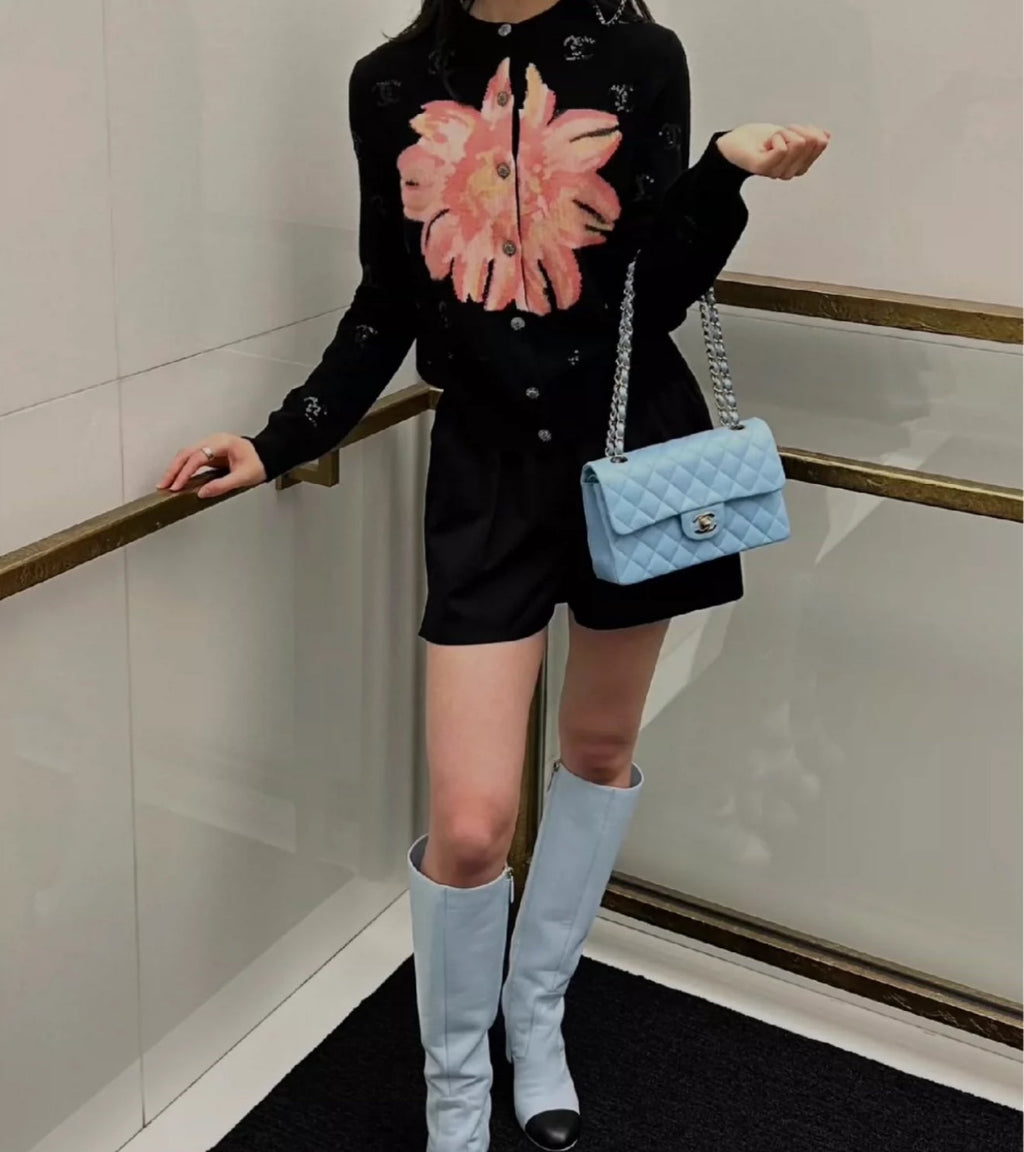 Chanel 24S black cardigan