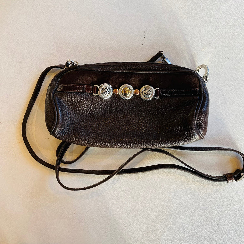 BRIGHTON Crossbody Brown Leather NWT