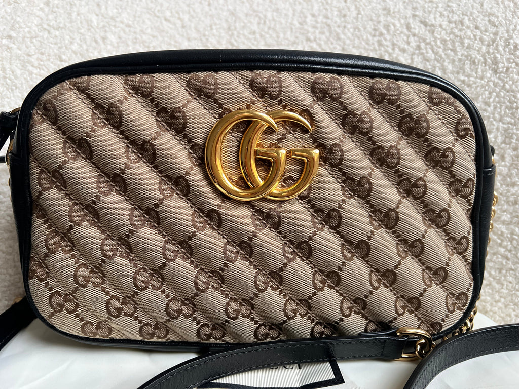 Gucci GG Marmont Canvas Small Shoulder Bag