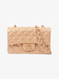 Chanel Rectangular Flap Gold Caviar Leather Mini