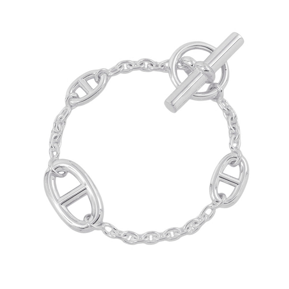 HERMES Chaine d'Ancre Farandole Bracelet Size ST SV925
