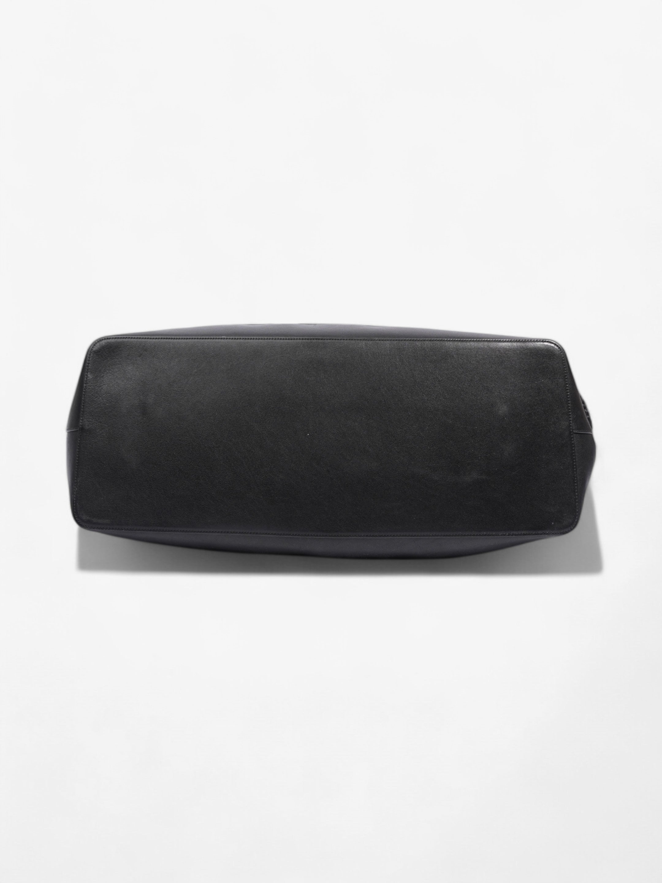 Saint Laurent Rive Gauche Tote Bag Black Raffia Large