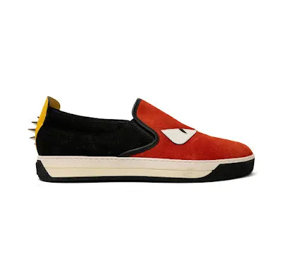 Fendi 'Monster' Slip On Sneakers - Men's 43