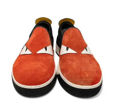 Fendi 'Monster' Slip On Sneakers - Men's 43