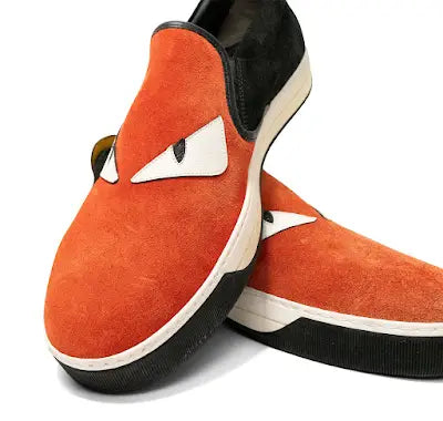 Fendi 'Monster' Slip On Sneakers - Men's 43