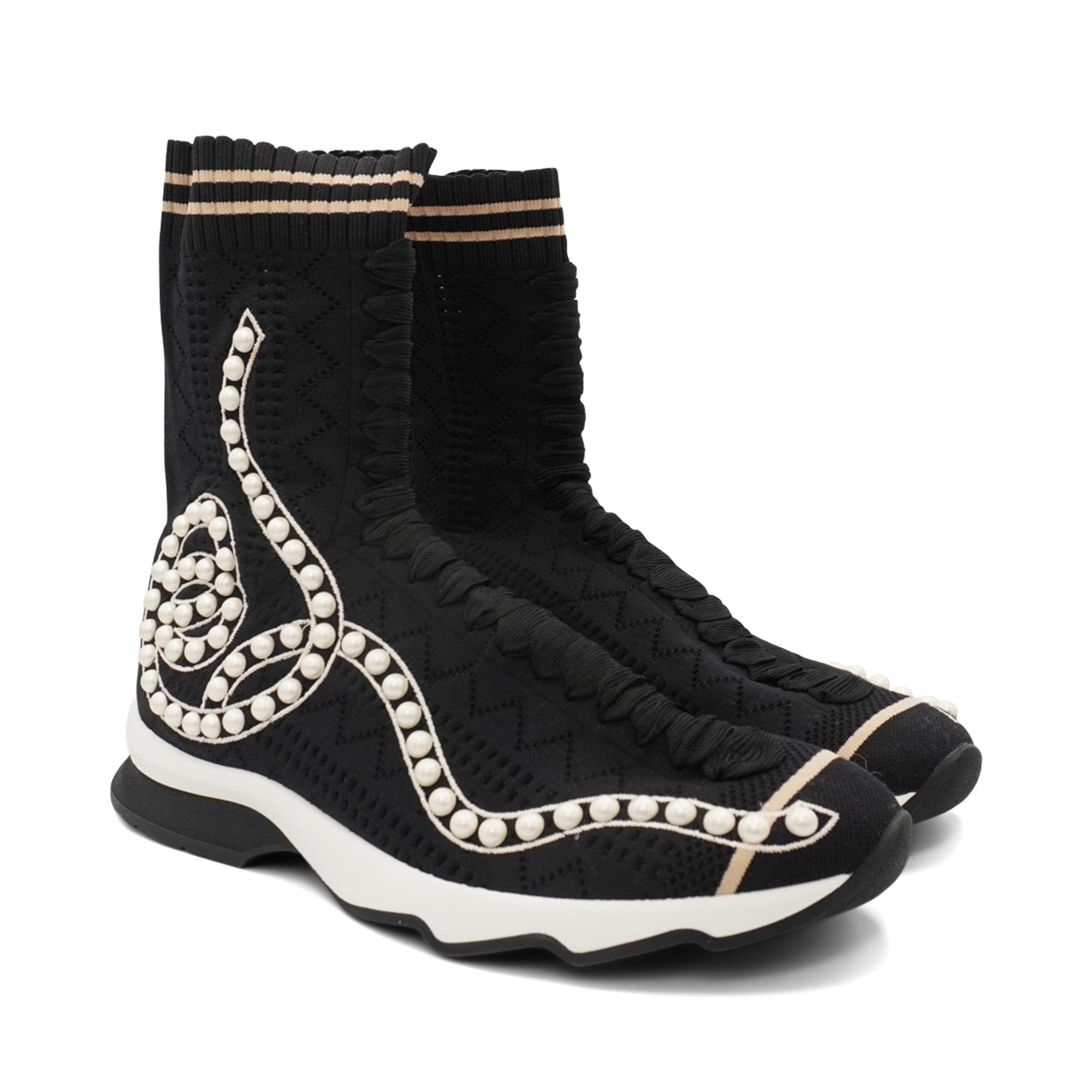 Fendi 'Rockoko' Sock Sneakers - Women's 41