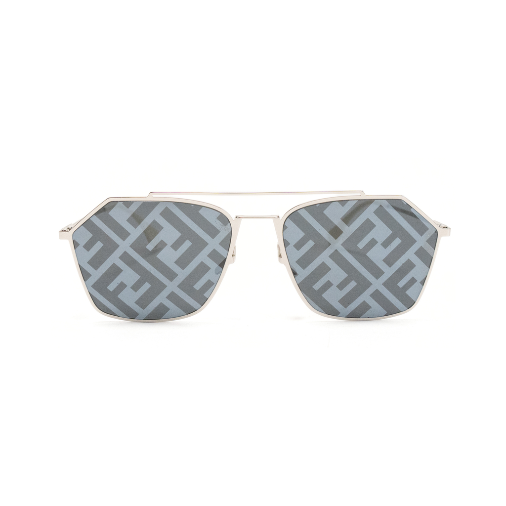 Fendi 'Eyeline Square Aviator Logo' Sunglasses