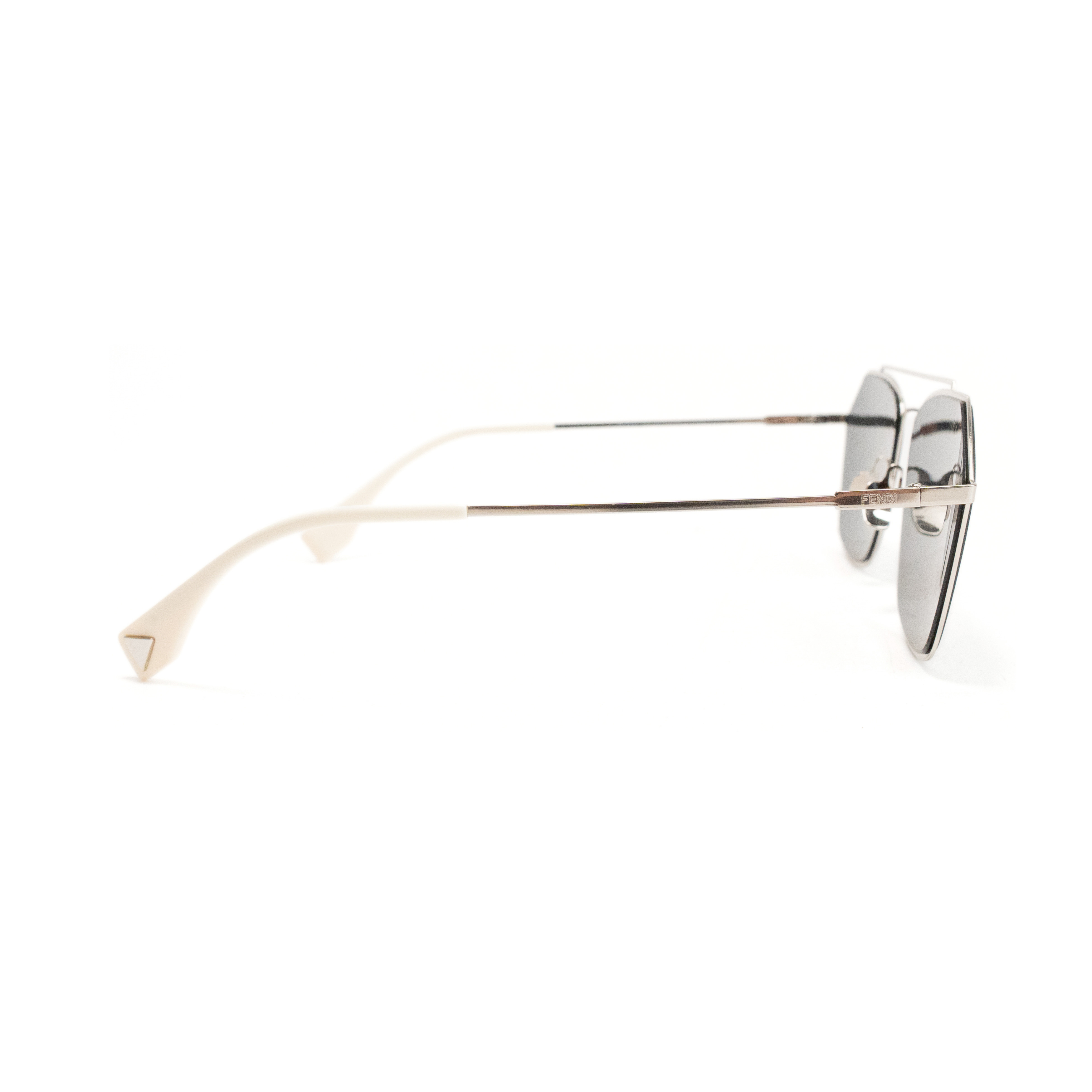Fendi 'Eyeline Square Aviator Logo' Sunglasses