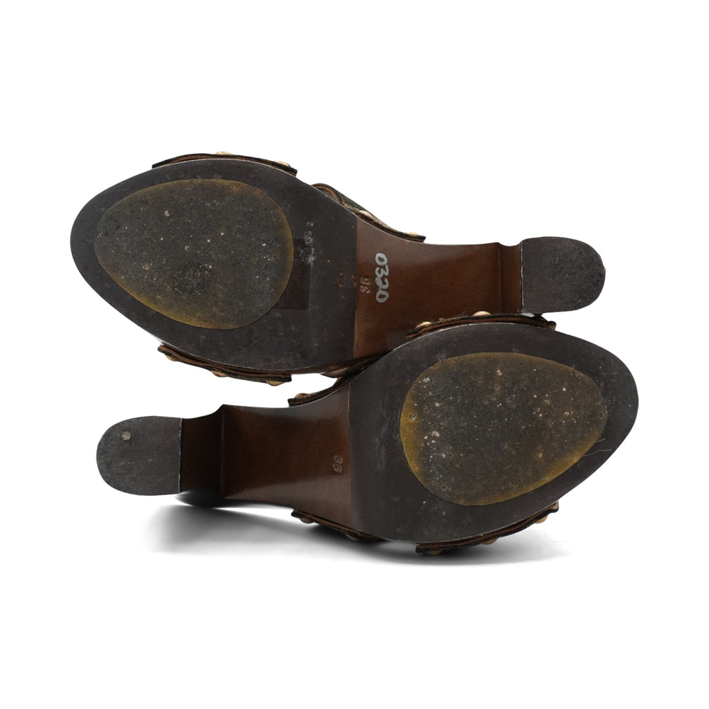 Fendi Zucca Mules - Women's 36