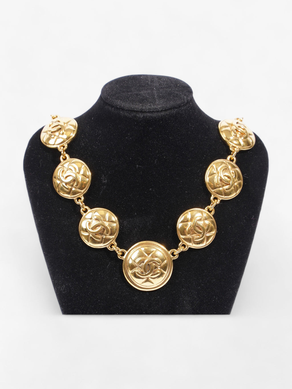 Chanel Vintage CC Chain Necklace Gold Base Metal 46cm