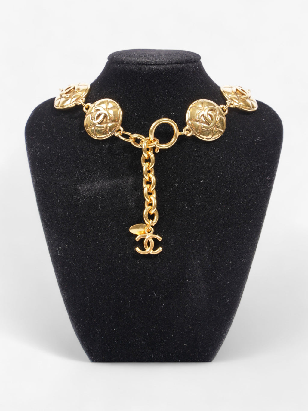 Chanel Vintage CC Chain Necklace Gold Base Metal 46cm